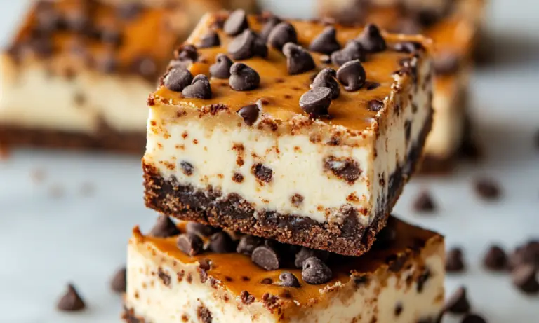 Chocolate Chip Cheesecake Bars