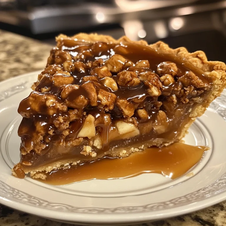 Caramel Turtle Pie