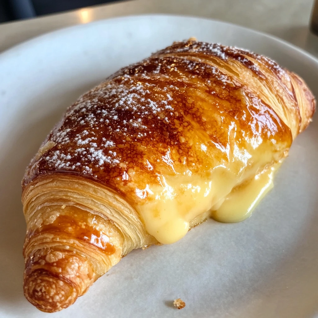 Lemon Cheesecake Creme Brulee Croissants