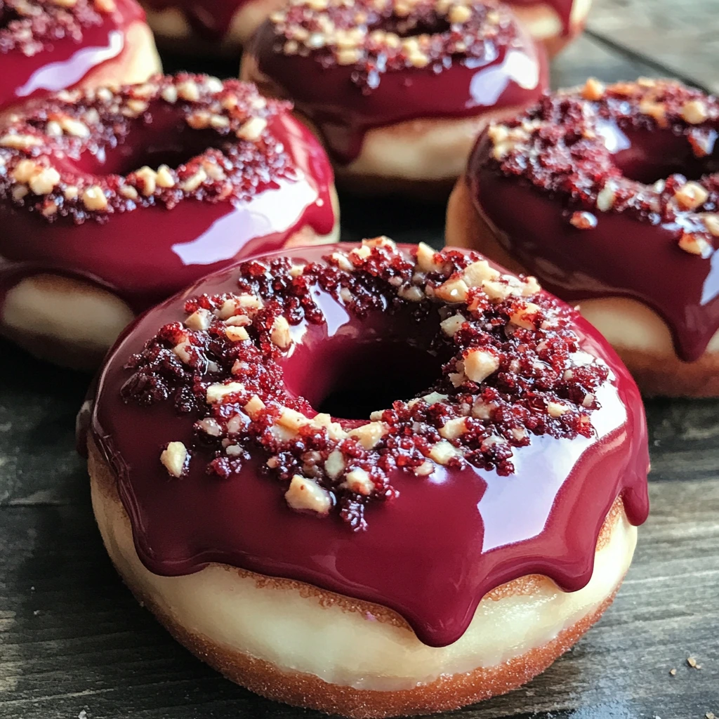 Red velvet donuts