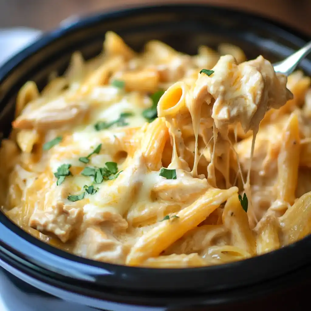 Slow Cooker Cheesy Chicken Penne