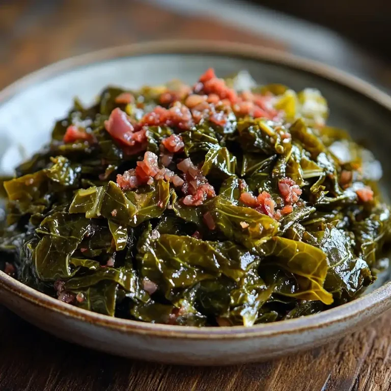 collard greens cleaned and cut