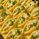 Cheesy Chicken & Broccoli Stuffed Shells