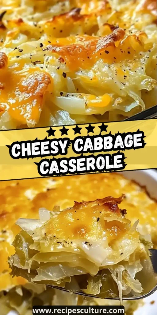 Easy Cheesy cabbage casserole