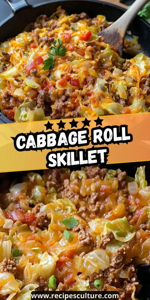 Cabbage Roll Skillet with ground beef