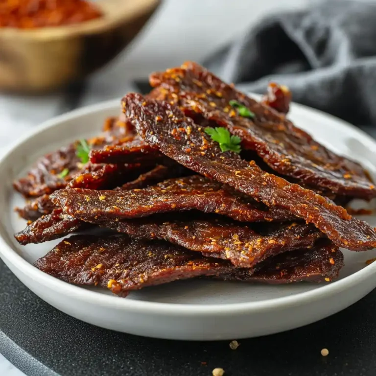 Discover how to make delicious, tender, and perfectly crispy beef jerky using an air fryer. This easy and quick recipe delivers savory, homemade jerky with less mess and hassle. Ideal for snack lovers!