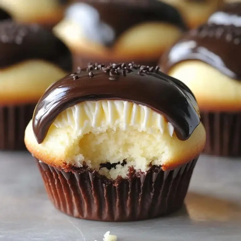 Boston Cream Pie Cupcakes