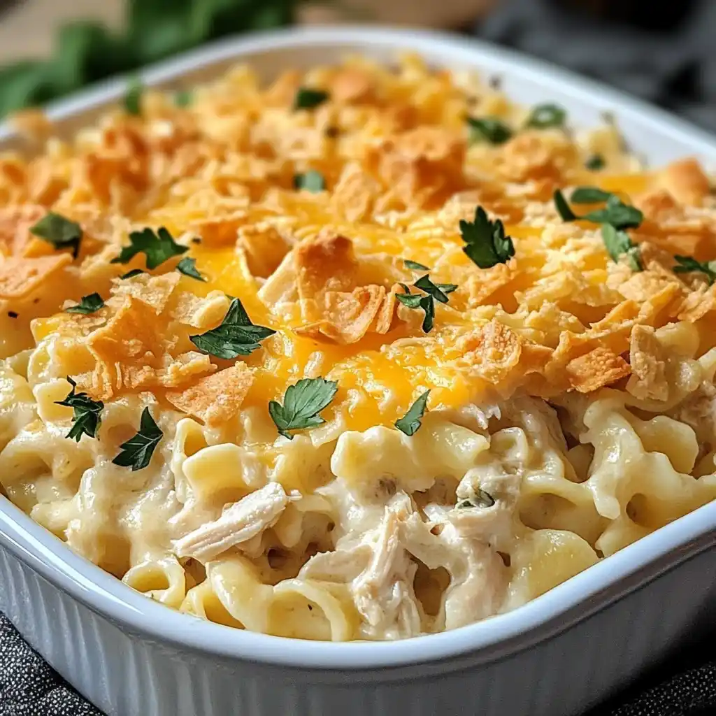 Cheesy Chicken Noodle Casserole