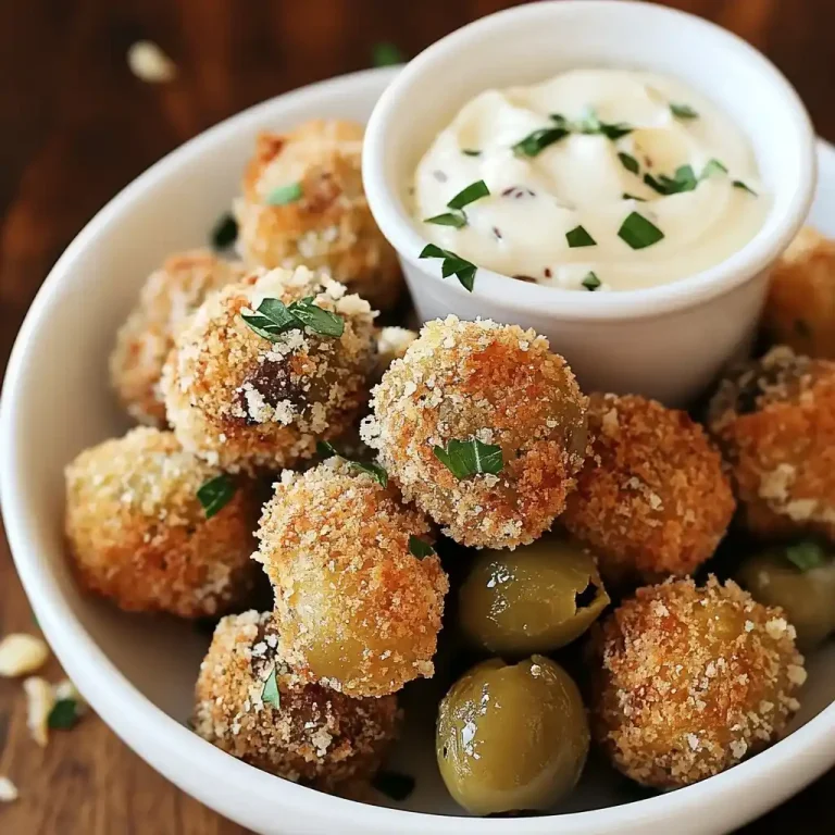 Fried Olives with Garlic Aioli