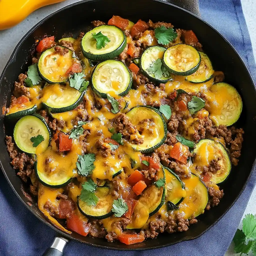 One-Pan Taco Zucchini Skillet