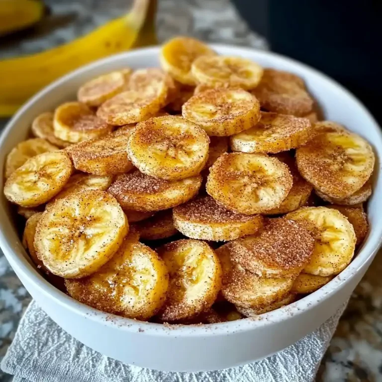 Sweet Cinnamon Air Fryer Banana Chips Recipe