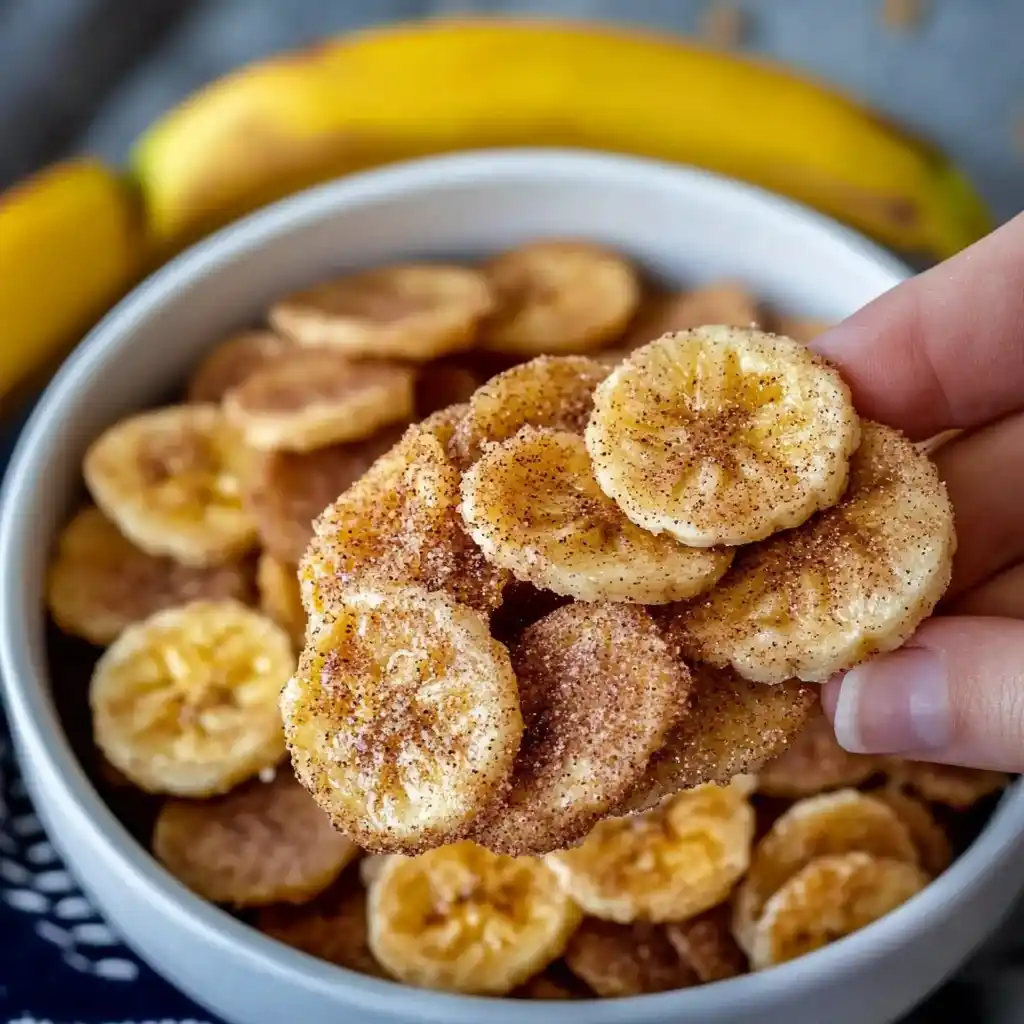 easy Sweet Cinnamon Air Fryer Banana Chips Recipe 2025