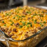 Cheesy Ground Beef and Rice Casserole