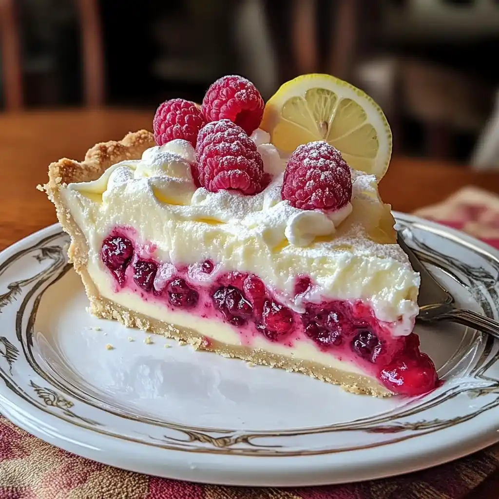 EASY Lemon Raspberry Pie