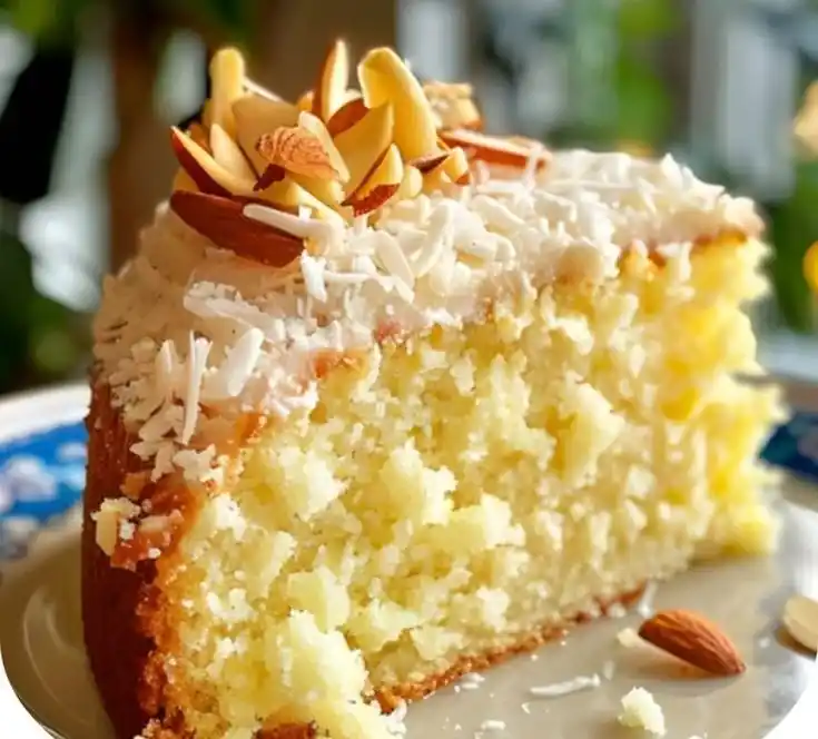 Lemon Coconut Almond Cake