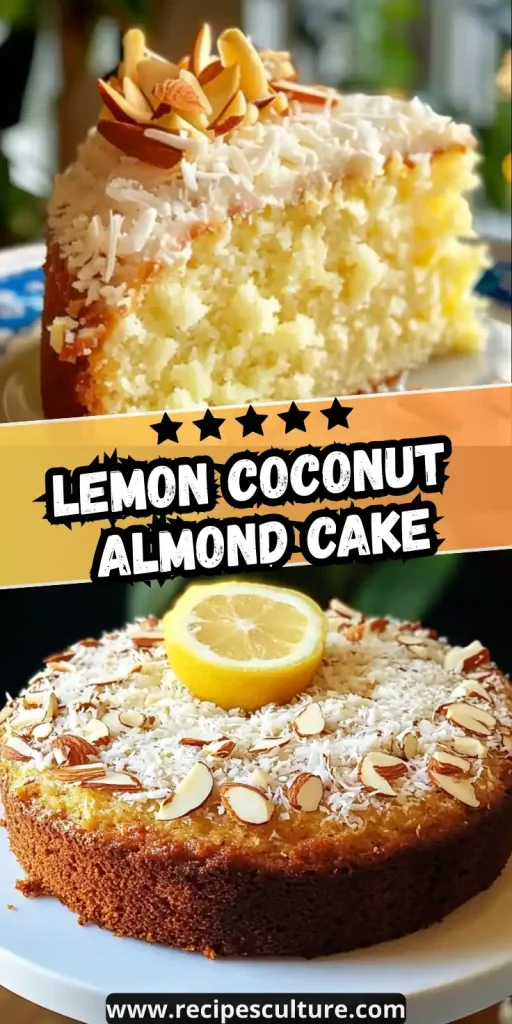 Lemon Coconut Almond Cake RECIPE