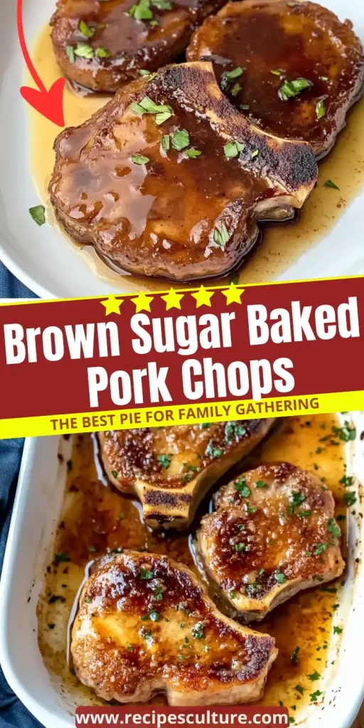 Brown Sugar Baked Pork Chops recipe