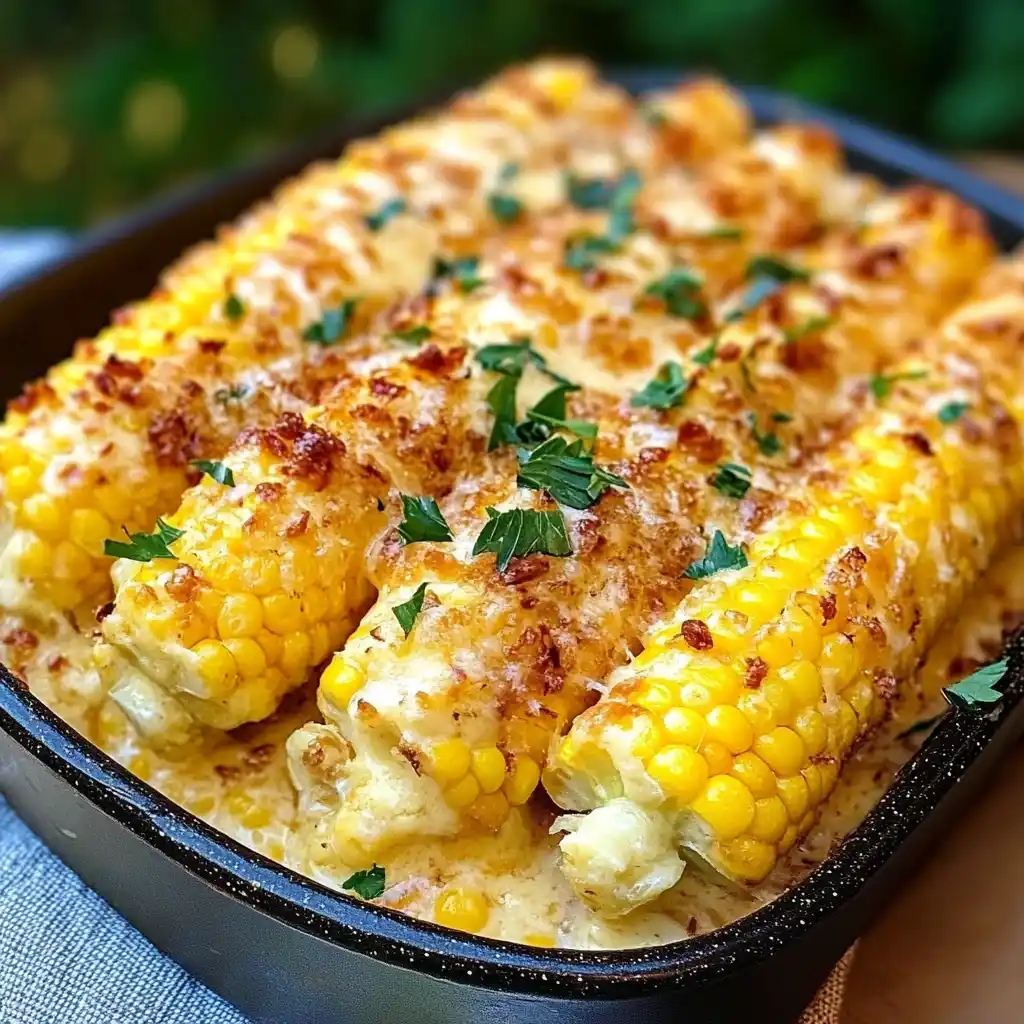 easy Cheesy Garlic Butter Corn on the Cob RECIPE