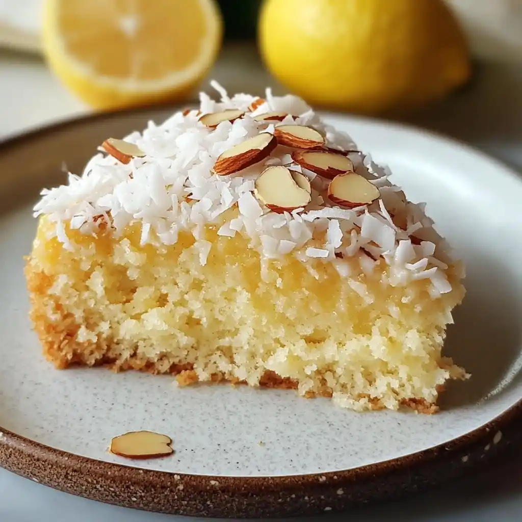 easy Lemon Coconut Almond Cake RECIPE