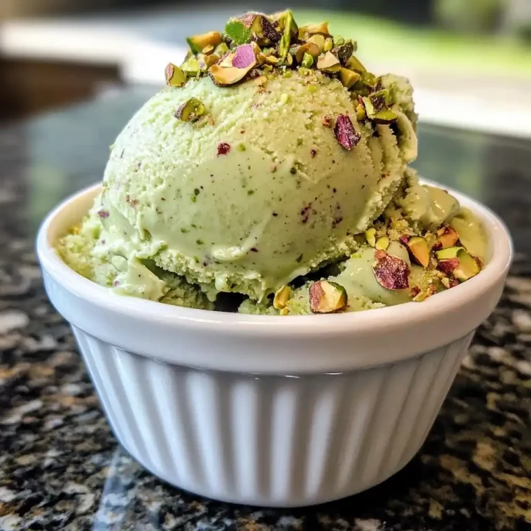 easy and creamy High Protein Pistachio Ice Cream recipe