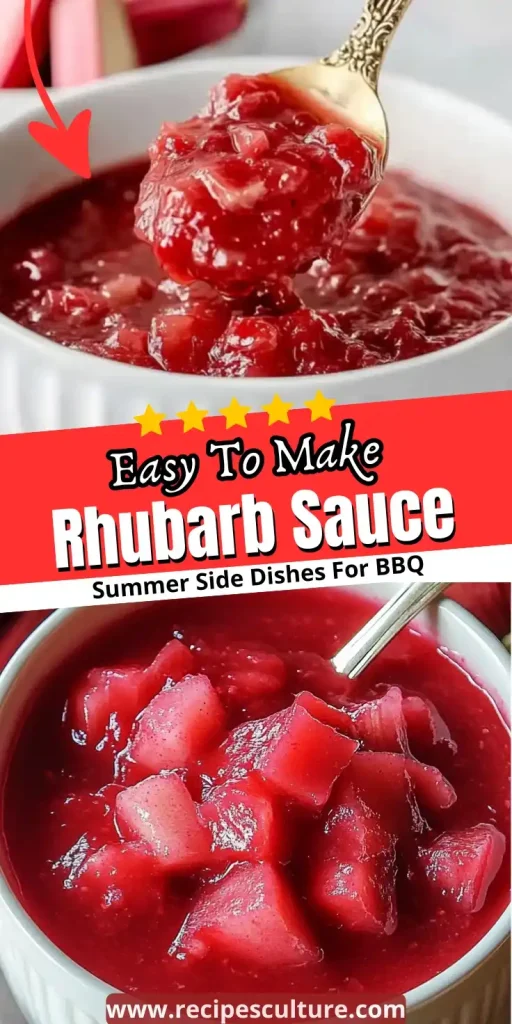 Home made Rhubarb sauce