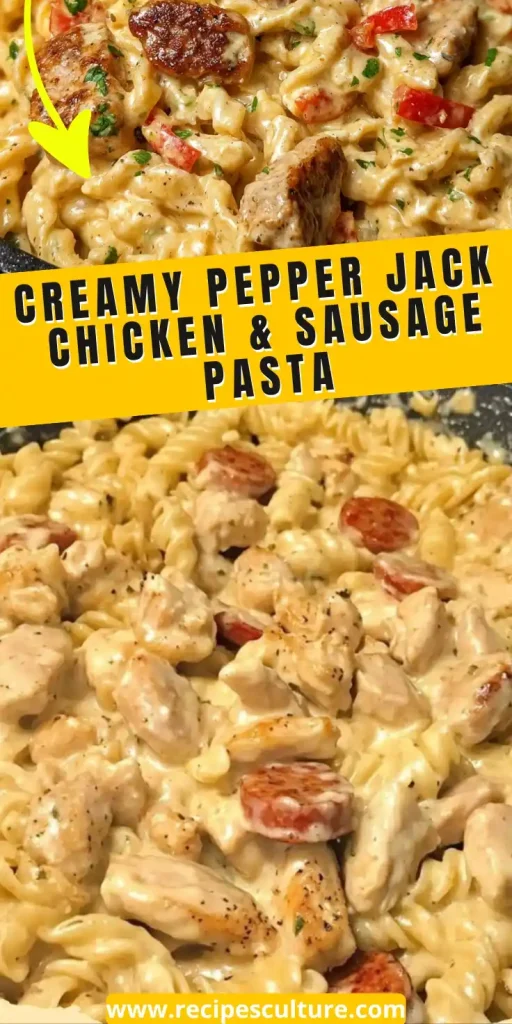 Creamy Pepper Jack Chicken & Sausage Pasta recipe