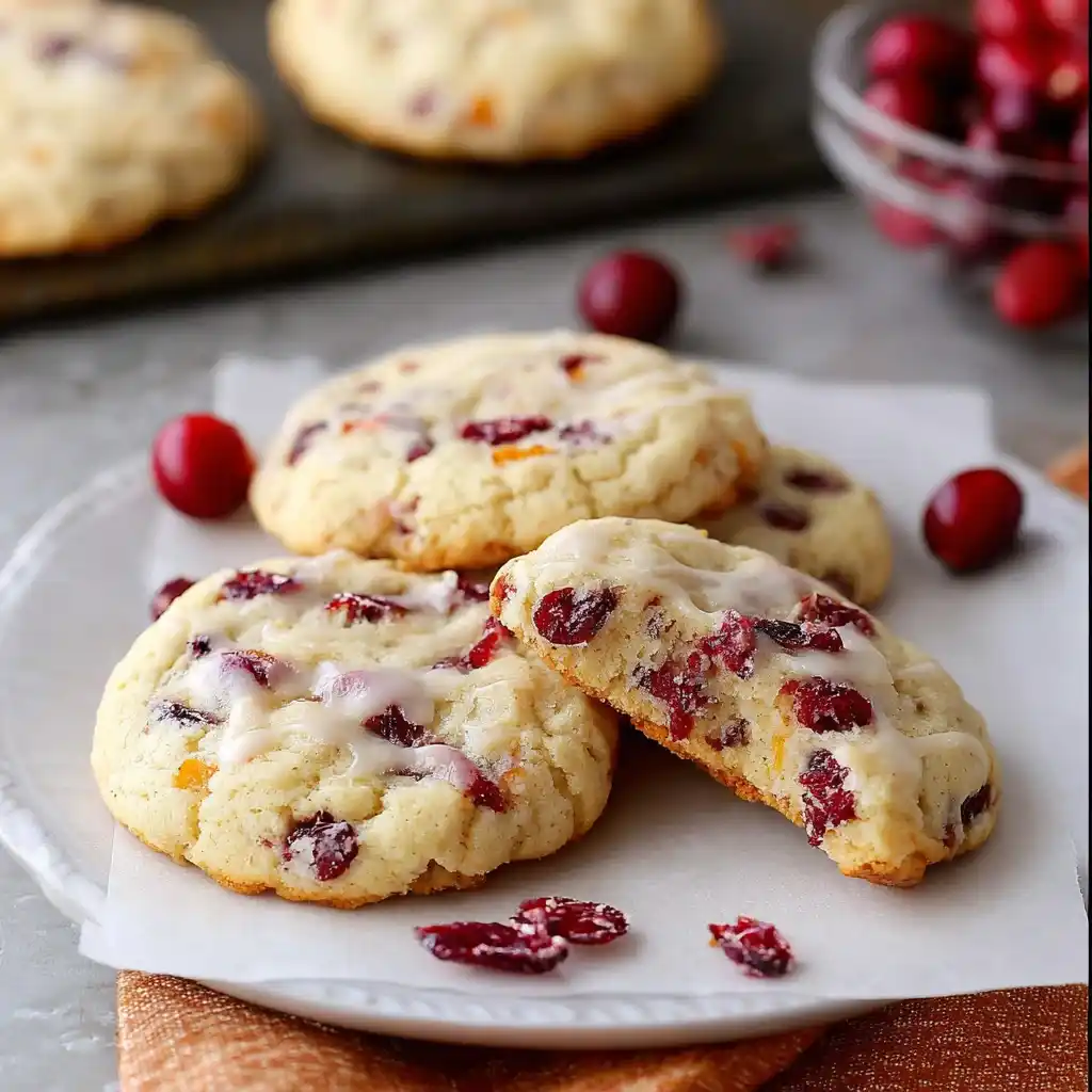 Christmas Cranberry Orange Cookies