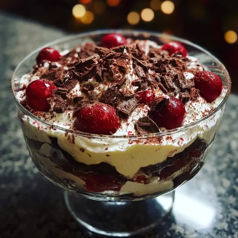 Black Forest Trifle for Christmas