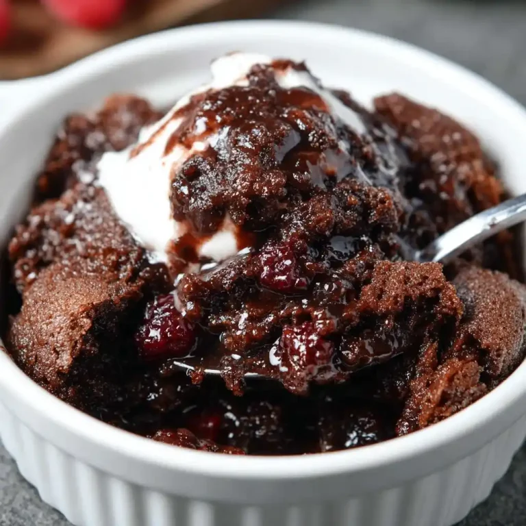 southern Chocolate Lava Cake cobbler