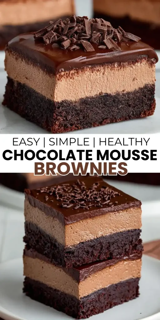 Easy Chocolate Mousse Brownies