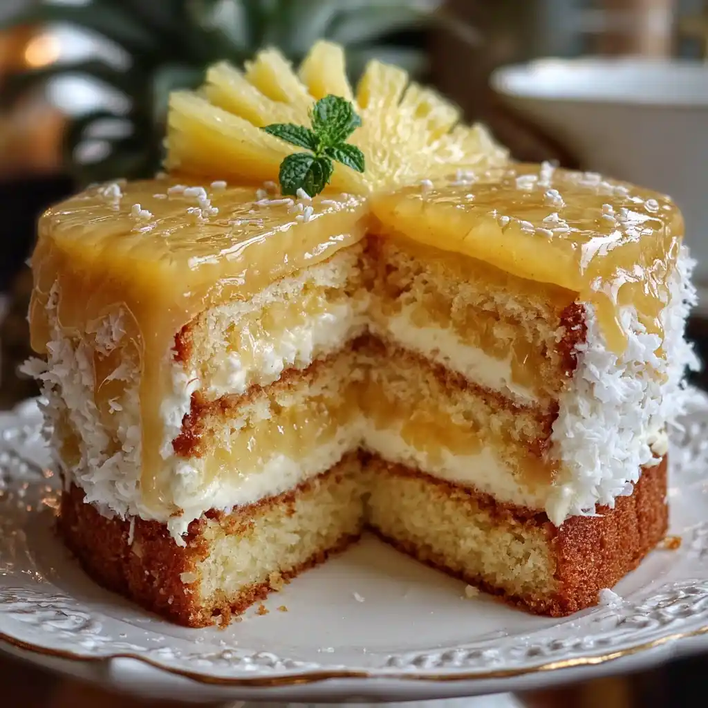 easy Juicy Pineapple Heaven Cake