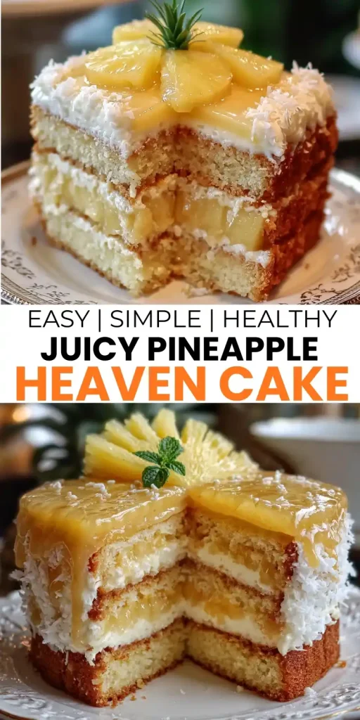 easy Juicy Pineapple Heaven Cake RECIPE
