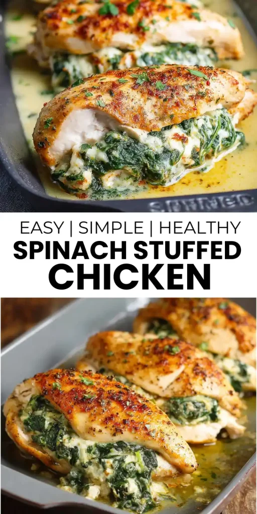 Easy Spinach Stuffed Chicken Recipe