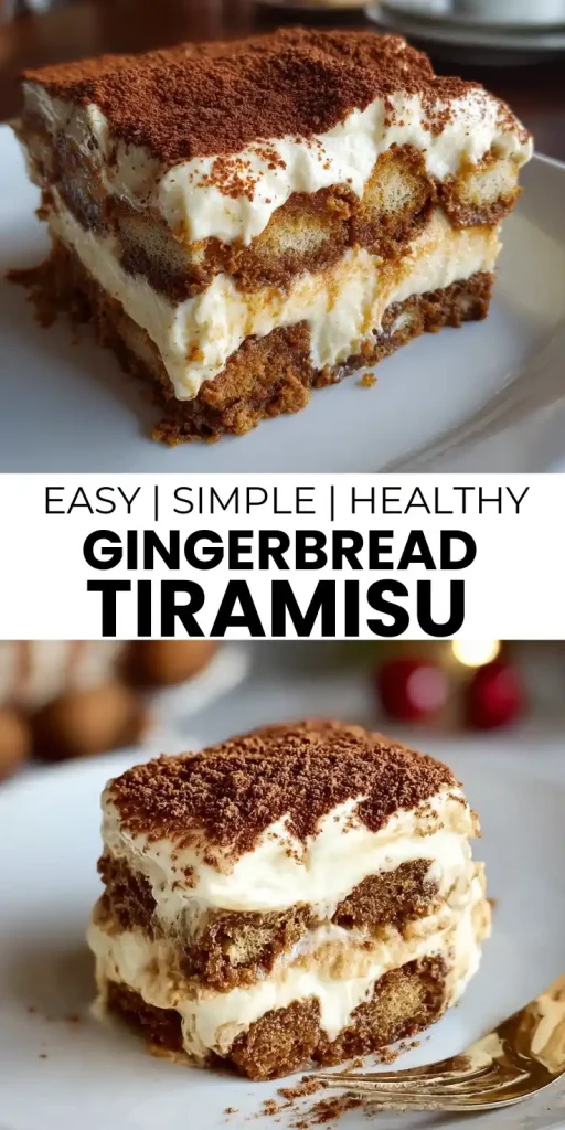 HOMEMADE gingerbread tiramisu 