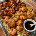 Bourbon Street Chicken and Shrimp with Fried Rice